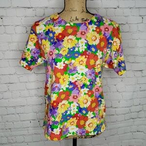 Vintage Floral Short Sleeve Tee